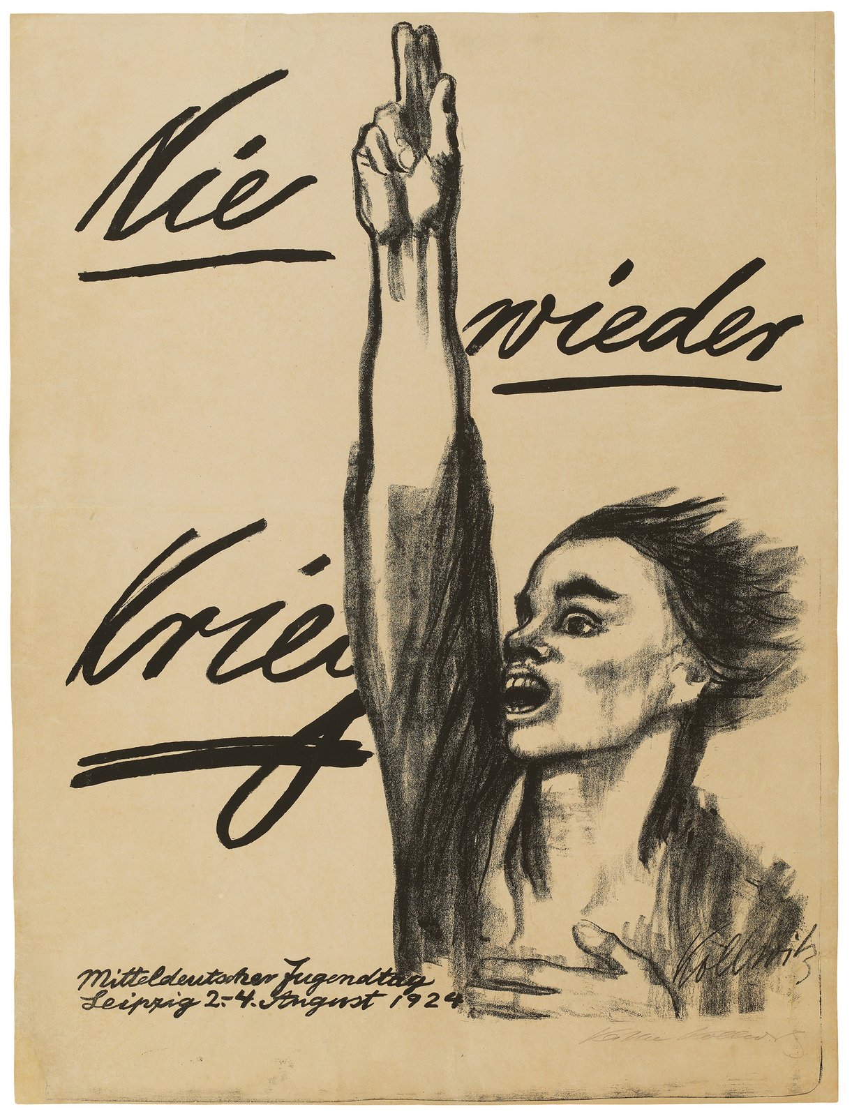 Cartel Nunca más guerra de Käthe Kollwitz.